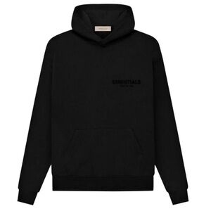 Essentials Men's Black Hoodie